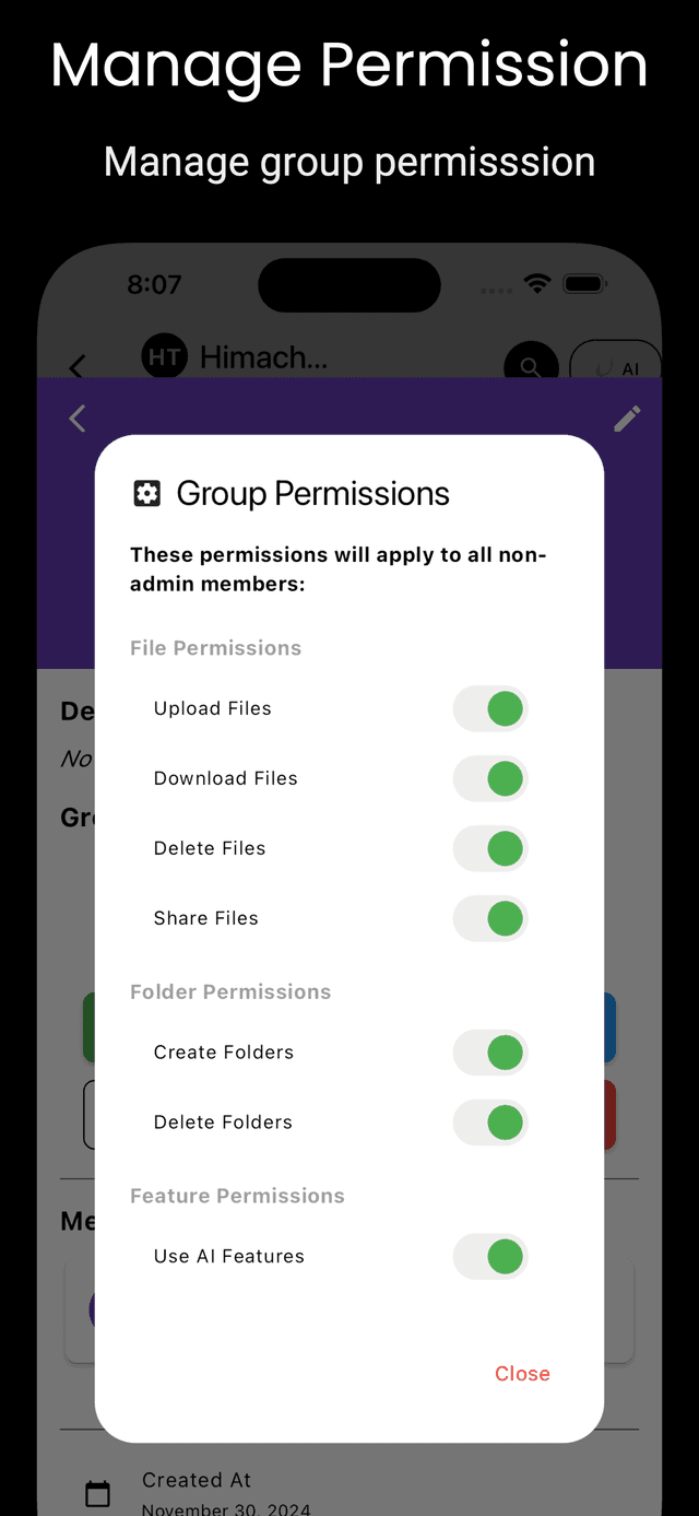 Manage Permissions